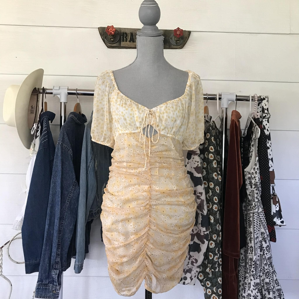 Free People  Floral Pattern Dress Women's Size Small